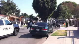 Mongols Motorcycle Gang Party Shut Down In South Gate (HD)