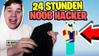 24 STUNDEN als NOOB HACKER LEBEN in MINECRAFT⚠️😱