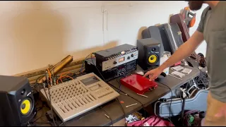 How I recorded a song on a cassette 8-track II (Tascam 488)