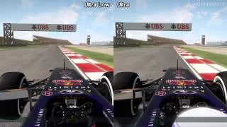 F1 2013 PC - Ultra Low vs Ultra - Graphics Comparison