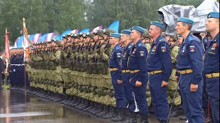 Рязанские десантники поучаствовали в праздновании Дня ВДВ в Алабине