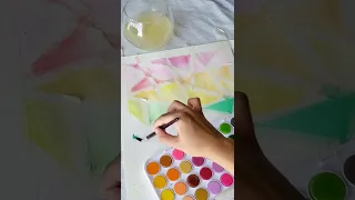 Watercolor (36 Color) | BAZIC Products #shorts #painting #diy #asmr #watercolor #art