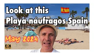 Spanish beach in may 2024 /playa naufragos Torrevieja costa Blanca🇪🇸
