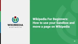 How to use your Sandbox and move a page on Wikipedia - Wikipedia For Beginners