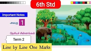 6th social science | Term 2 | Lesson 1 | 6th new book social term 1 | thesiya chinnangal | kudimiyal