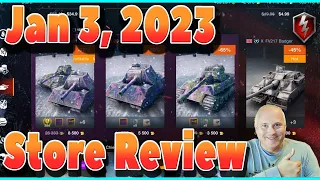 What to Buy in Store Jan 3, 2023 WOT Blitz  | Littlefinger on World of Tanks Blitz