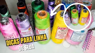 💥DICAS PARA TRABALHAR COM LINHA DE SEDA (POLIPROPILENO)