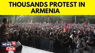 Thousands Protest in Armenian Capital After Azerbaijan Claims Control of Nagorno-Karabakh | N18V