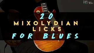 20 Mixolydian Licks for Blues - TheGuitarLab.net