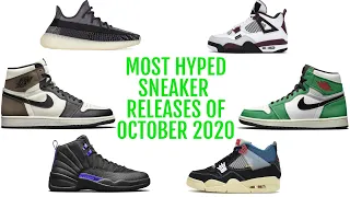 Most Hyped Sneaker Releases of October 2020 - Jordan 4 Union - Jordan 1 Lucky Green - Jordan 1 Mocha