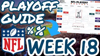 NFL Week 18 FULL Playoff Scenarios & Bracket