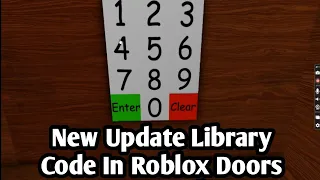 Roblox Doors But Bad Library Code 2023 (New Code is in Discription)