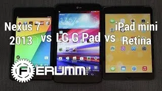 Apple iPad mini with Retina Display VS LG G Pad 8.3 VS Google Nexus 7 2013 от FERUMM.COM