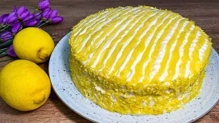 THE MOST DELICIOUS CAKE OF THIS YEAR. Delicate Lemon Cake.