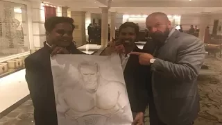 Triple H touchdown in India, fans welcome him in style