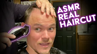 ASMR REAL HAiRCUT // Mom Cuts My Hair! ✂️