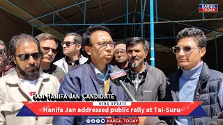 Haji Hanifa Jan addressed public rally at Tai-Suru