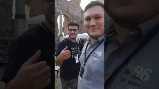 Teatro Antico di Taormina  -  Prove generali per il concerto di Andrea Bocelli