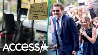 Jeremy Renner's Daughter Leaves Inspirational Post-It Notes For Him