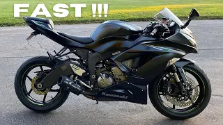 Test Drive On A 2016 Kawasaki ZX6R 636 !!!