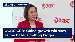 OCBC CEO: China growth will slow as the base is getting bigger