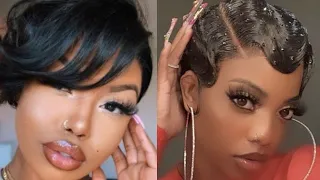 chic pixie haircuts for black women 2023