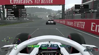 F1 2021 Online Eau Rouge Overtake