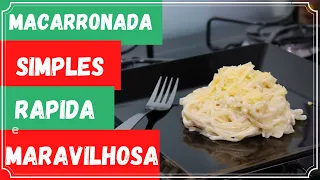 MACARRONADA AO MOLHO BRANCO E MUUUUITO QUEIJO