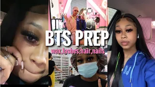 BACK TO SCHOOL PREPARATION 2021| senior year|my first wax,hair,nails,lashes| ft world new hair