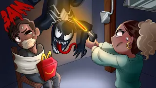 WE ORDERED THE VENOM HAPPY MEAL AT 3AM!! (IT CONSUMED ONE OF US!!)