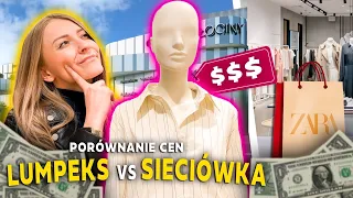 PORÓWNAŁAM ZAKUPY W LUMPEKSIE I SIECIÓWCE❗️ JESTEM W SZOKU 😱 *wielki test gdzie lepiej się ubierać*