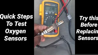 Quick Steps to Test Oxygen Sensor (O2 Sensor)