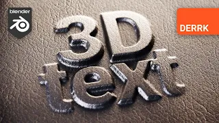 Blender 3.6 Text Features +  'Embossed' Animation