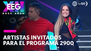 EEG 12 años: Artistas de América llegaron por los 2900 programas al set (HOY)