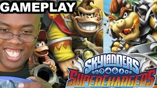 BOWSER & DONKEY KONG GAMEPLAY (Skylanders SuperChargers) : Black Nerd