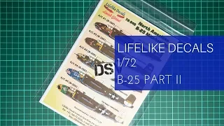 Lifelike Decals 1/72 B-25 Mitchell Pt.2 (72-040) Review