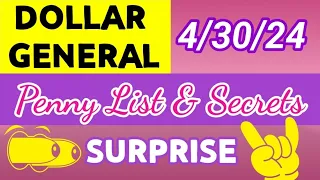 DOLLAR GENERAL PENNY LIST + SECRET & HIDDEN PENNIES [4/26/24]