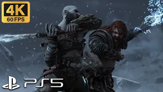 God of War Ragnarok - Thor Vs Kratos Boss Fight [4K 60FPS] [PS5]