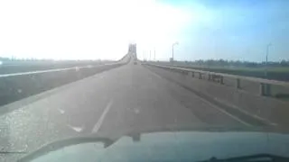 Going over the Sunshine bridge in Louisiana