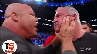 The Shield, Kurt Angle and Raw Roster Destroyed Shane McMahon - WWE SmackDown live 14 November 2017