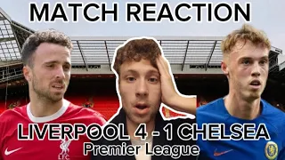 LIVERPOOL HIT CHELSEA FOR FOUR IN DOMINATING DISPLAY! LIVERPOOL 4 - 1 CHELSEA | MATCH REACTION