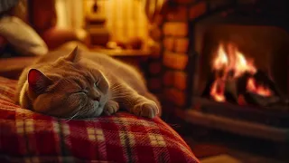 Purring Cat Paradise | Anxiety Relief Ambience and Cozy Room ASMR for Sleep Instantly