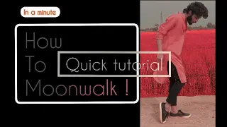 MOONWALK Tutorial in 1 min  😌❤️ -| Mj moonwalk in kurta | #shorts Tutorial #india