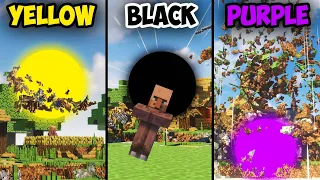 Different Black Holes vs Minecraft Village | Teardown