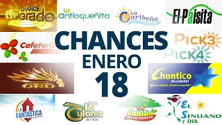 Resultados del Chance del Miércoles 18 de Enero de 2023 | Loterias 😱🤑💰💵