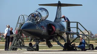 4Kᵁᴴᴰ Lockheed TF-104 Starfighter Flies again over Italy after 18 Years !! @ PRATICA DI MARE AIRSHOW