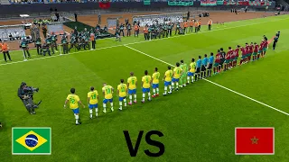 MOROCCO vs BRAZIL - INTERNATIONAL FRIENDLY 2023 | Neymar vs Morocco | eFootball PES Gameplay