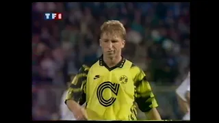 20/04/1993 Uefa Cup Semi Final 2nd leg AUXERRE v BORUSSIA DORTMUND