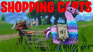 Messing around with the new Shopping Carts in Fortnite