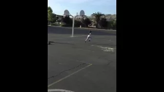 Boy tries to steal a scooter and fail.